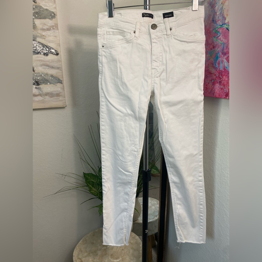 Supplies By Union Bay White High Rise Skinny Jeans Size 6